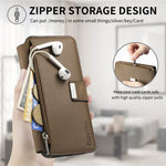 CASENEO MW-02 For iPhone 18 Pro / 17 Pro Case Detachable Magnetic Leather Flip Phone Cover