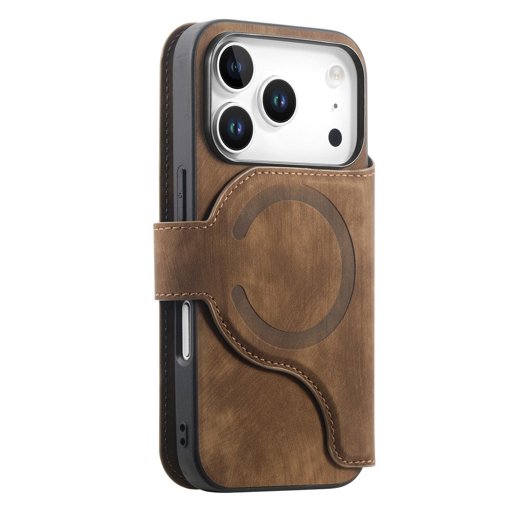 CASENEO MW-02 For iPhone 18 Pro / 17 Pro Case Detachable Magnetic Leather Flip Phone Cover