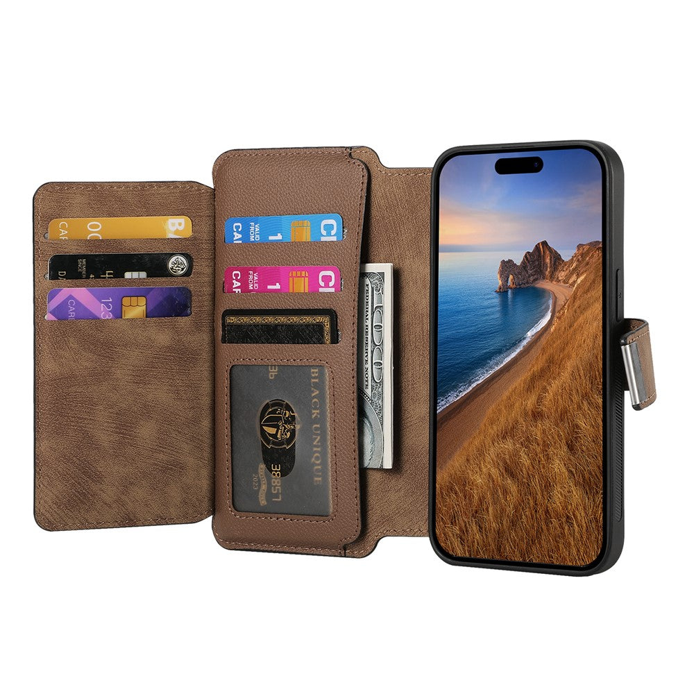 CASENEO MW-02 For iPhone 18 Pro / 17 Pro Case Detachable Magnetic Leather Flip Phone Cover