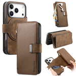 CASENEO MW-02 för iPhone 18 Pro Max / 17 Pro Max fodral löstagbart magnetiskt plånboksfodral i läder
