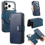 CASENEO MW-02 för iPhone 18 Pro Max / 17 Pro Max fodral löstagbart magnetiskt plånboksfodral i läder