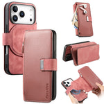 CASENEO MW-02 för iPhone 18 Pro Max / 17 Pro Max fodral löstagbart magnetiskt plånboksfodral i läder