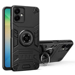 Til Samsung Galaxy A06 4G cover med ringholder støttefod PC + TPU Anti-fald telefoncover