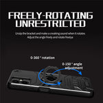 Til Samsung Galaxy A06 4G cover med ringholder støttefod PC + TPU Anti-fald telefoncover