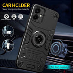 Til Samsung Galaxy A06 4G cover med ringholder støttefod PC + TPU Anti-fald telefoncover