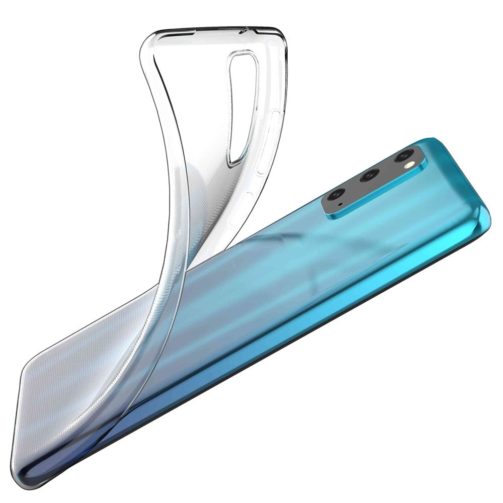 Samsung Galaxy S20 5G / 4G mobilmobilskal HD genomskinligt mjukt TPU-mobilskal supertunt anti-fingeravtrycksskyddande bakstycke