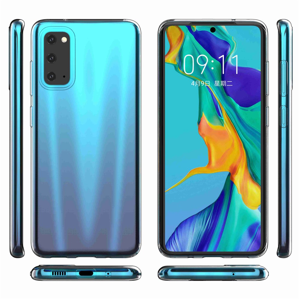 Samsung Galaxy S20 5G / 4G mobilmobilskal HD genomskinligt mjukt TPU-mobilskal supertunt anti-fingeravtrycksskyddande bakstycke