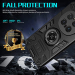 For Honor Magic7 Pro 5G Case with Ring Holder Kickstand PC + TPU Anti-Fall Phone Cover