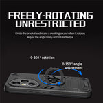 For Honor 400 Pro 5G (Global) Case with Ring Holder Kickstand PC + TPU Anti-Fall Phone Cover