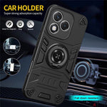 For Honor 400 Lite 5G Case with Ring Holder Kickstand PC + TPU Anti-Fall Phone Cover