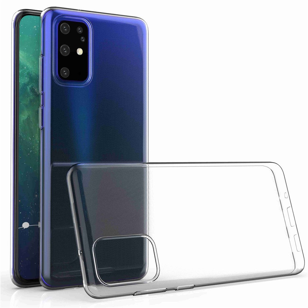 For Samsung Galaxy S20 Plus 4G / 5G Ultra Slim Transparent Soft TPU Phone Case Anti-Fingerprint Phone Back Cover