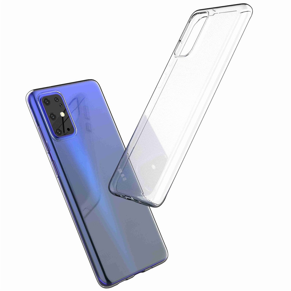 Samsung Galaxy S20 Plus 4G / 5G ultratyndt gennemsigtigt blødt TPU-mobilcover med anti-fingeraftryk og bagside