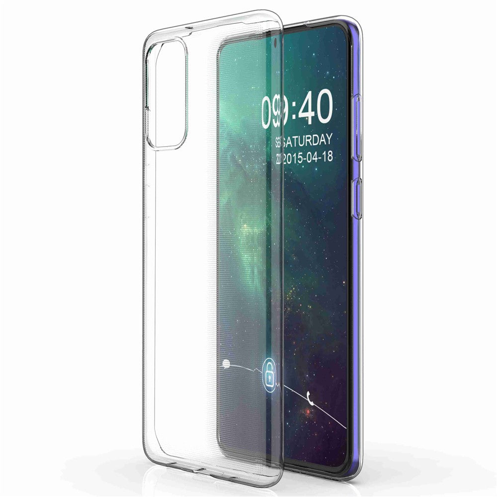 Samsung Galaxy S20 Plus 4G / 5G ultratyndt gennemsigtigt blødt TPU-mobilcover med anti-fingeraftryk og bagside