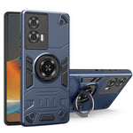 For Motorola Edge 50 Fusion 5G Case with Ring Holder Kickstand PC + TPU Anti-Fall Phone Cover