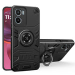 Til Motorola Moto G05 4G / E15 4G cover med ringholder kickstand PC + TPU Anti-fald telefoncover