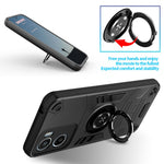 Til Motorola Moto G05 4G / E15 4G cover med ringholder kickstand PC + TPU Anti-fald telefoncover