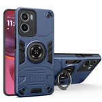 Til Motorola Moto G05 4G / E15 4G cover med ringholder kickstand PC + TPU Anti-fald telefoncover