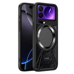 For Xiaomi 17 Pro Magnetic Case Hollow Heat Dissipation Silicone + PC + Metal Bumper Phone Cover