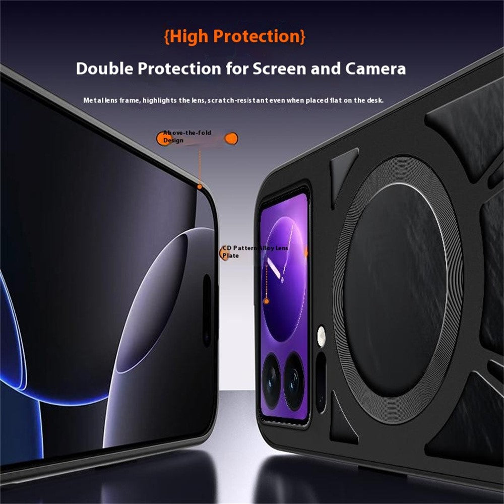 For Xiaomi 17 Pro Magnetic Case Hollow Heat Dissipation Silicone + PC + Metal Bumper Phone Cover