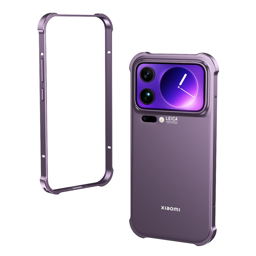 For Xiaomi 17 Pro Bumper Case Heat Dissipation Metal Frame Phone Cover