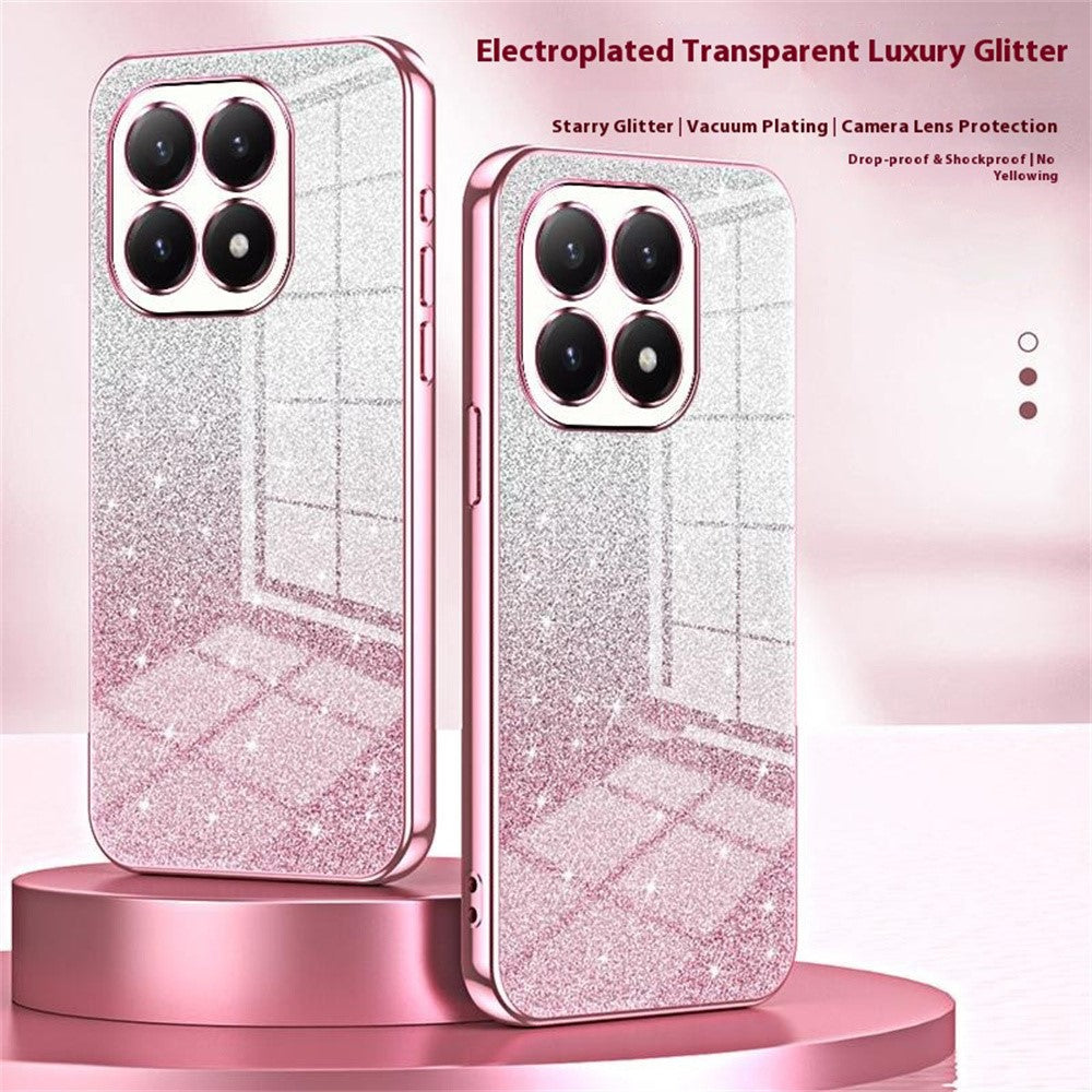 For Xiaomi 15T Case Electroplating Gradient Glitter TPU Phone Cover