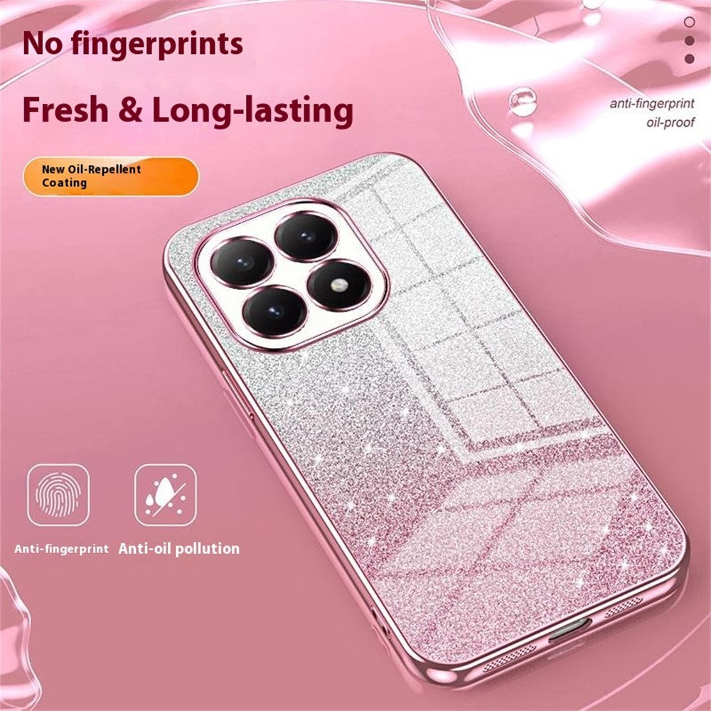 For Xiaomi 15T Case Electroplating Gradient Glitter TPU Phone Cover