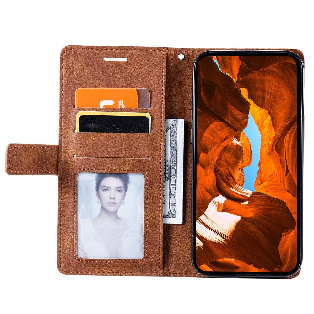 Leather Case for Honor X9c 5G / Magic7 Lite 5G / X60 Pro 5G Imprinted Lines Splicing Wallet Phone Cover