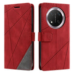 Leather Case for Honor X9c 5G / Magic7 Lite 5G / X60 Pro 5G Imprinted Lines Splicing Wallet Phone Cover