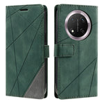 Leather Case for Honor X9c 5G / Magic7 Lite 5G / X60 Pro 5G Imprinted Lines Splicing Wallet Phone Cover