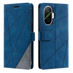 For Xiaomi Poco F7 5G / Redmi Turbo 4 Pro 5G Case Imprinted Lines PU Leather Splicing Wallet Phone Cover
