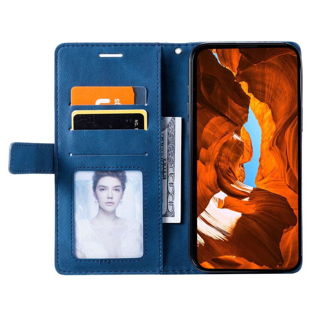 For Xiaomi Poco F7 5G / Redmi Turbo 4 Pro 5G Case Imprinted Lines PU Leather Splicing Wallet Phone Cover
