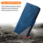 For Xiaomi Poco F7 5G / Redmi Turbo 4 Pro 5G Case Imprinted Lines PU Leather Splicing Wallet Phone Cover