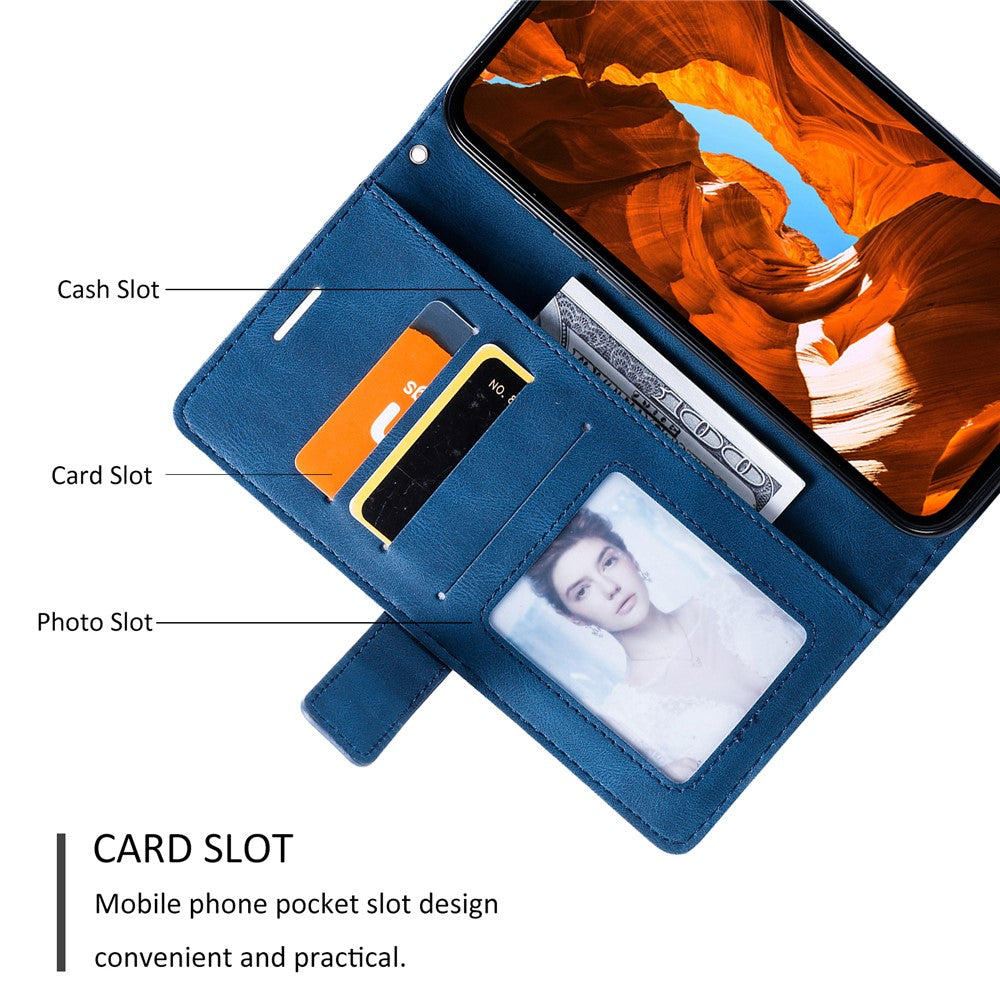 For Xiaomi Poco F7 5G / Redmi Turbo 4 Pro 5G Case Imprinted Lines PU Leather Splicing Wallet Phone Cover