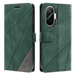For Xiaomi Poco F7 5G / Redmi Turbo 4 Pro 5G Case Imprinted Lines PU Leather Splicing Wallet Phone Cover