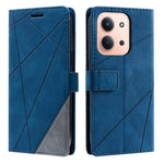 Leather Case for Xiaomi Redmi 15C 4G (EU) (173mm) / 15C 5G (EU) (173mm) / Poco C85 4G (173mm) Imprinted Lines Splicing Wallet Phone Cover