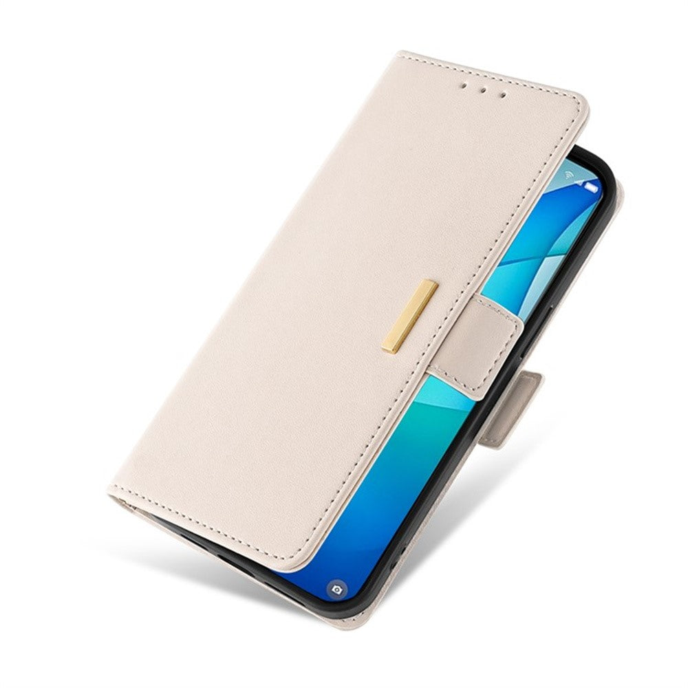 Til Samsung Galaxy A08 5G / A08 4G / A07 4G Cover RFID Blokerende Pung i PU-læder med Håndledsrem