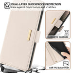 Til Samsung Galaxy A08 5G / A08 4G / A07 4G Cover RFID Blokerende Pung i PU-læder med Håndledsrem