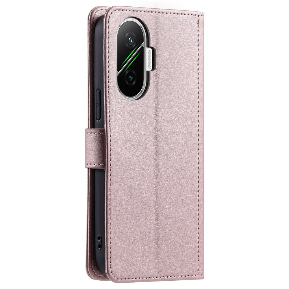 For Xiaomi Poco F7 5G / Redmi Turbo 4 Pro 5G Case Wallet Rhombus Grid PU Leather Phone Cover with Shoulder Strap / Wrist Strap