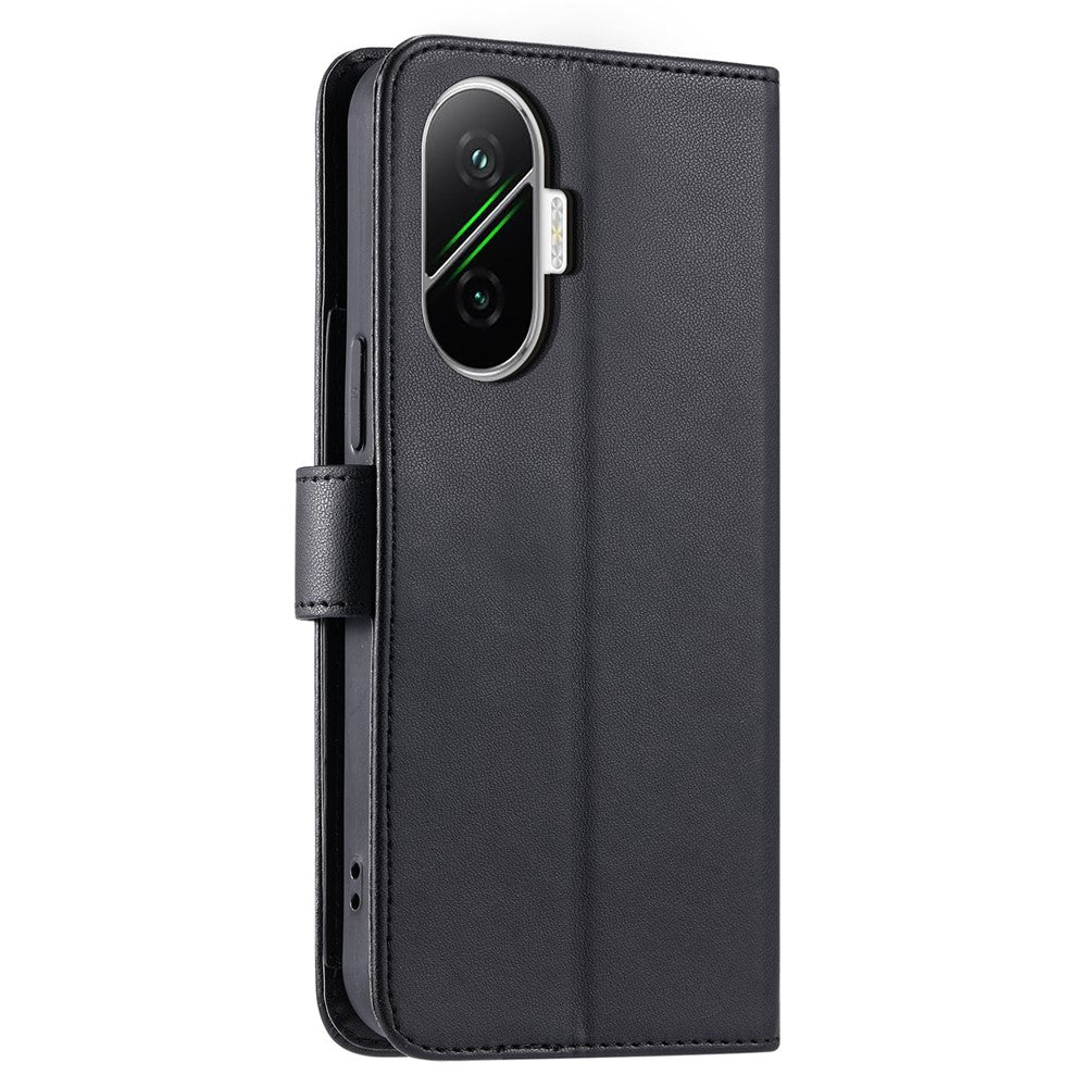 For Xiaomi Poco F7 5G / Redmi Turbo 4 Pro 5G Case Ring Buckle Wallet Stand Rhombus Crossbody Leather Mobile Cover