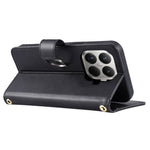 For Xiaomi 15T Pro Case Ring Buckle Wallet Stand Rhombus Crossbody Leather Mobile Cover