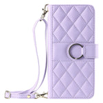 Crossbody Leather Case for Honor X9c 5G / Magic7 Lite 5G / X60 Pro 5G Ring Buckle Wallet Stand Rhombus Mobile Cover