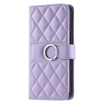 Crossbody Leather Case for Honor X9c 5G / Magic7 Lite 5G / X60 Pro 5G Ring Buckle Wallet Stand Rhombus Mobile Cover