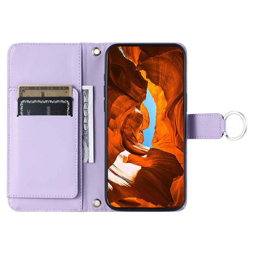 Crossbody Leather Case for Honor X9c 5G / Magic7 Lite 5G / X60 Pro 5G Ring Buckle Wallet Stand Rhombus Mobile Cover