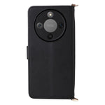 For Honor Magic8 Lite 5G / X9d 5G / X70 5G Case with Shoulder / Wrist Strap Leather Phone Cover Stand Wallet