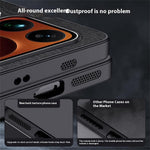 For Xiaomi 17 Pro Max Case Wood Texture PU Leather Coated PC TPU Phone Cover