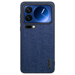 For Xiaomi 17 Pro Case Wood Texture PU Leather Coated PC TPU Phone Cover