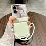 For Xiaomi Mix Flip 2 Case Makeup Mirror Hard PC Flip Phone Cover with Tempered Glass Rear Screen Film