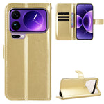 For Xiaomi 17 Pro Max PU Leather Case with Strap Crazy Horse Texture Phone Wallet Cover