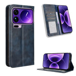 For Xiaomi 17 Pro Max Leather Case Wallet Stand Retro Texture Phone Cover