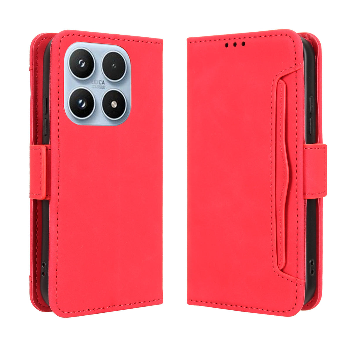 For Xiaomi 17 Leather Case Phone Wallet Cover with Multiple Card Slots